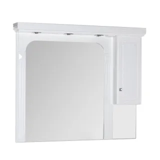 Зеркальный шкаф с подсветкой Aquanet Фредерика 171012 140 см белый